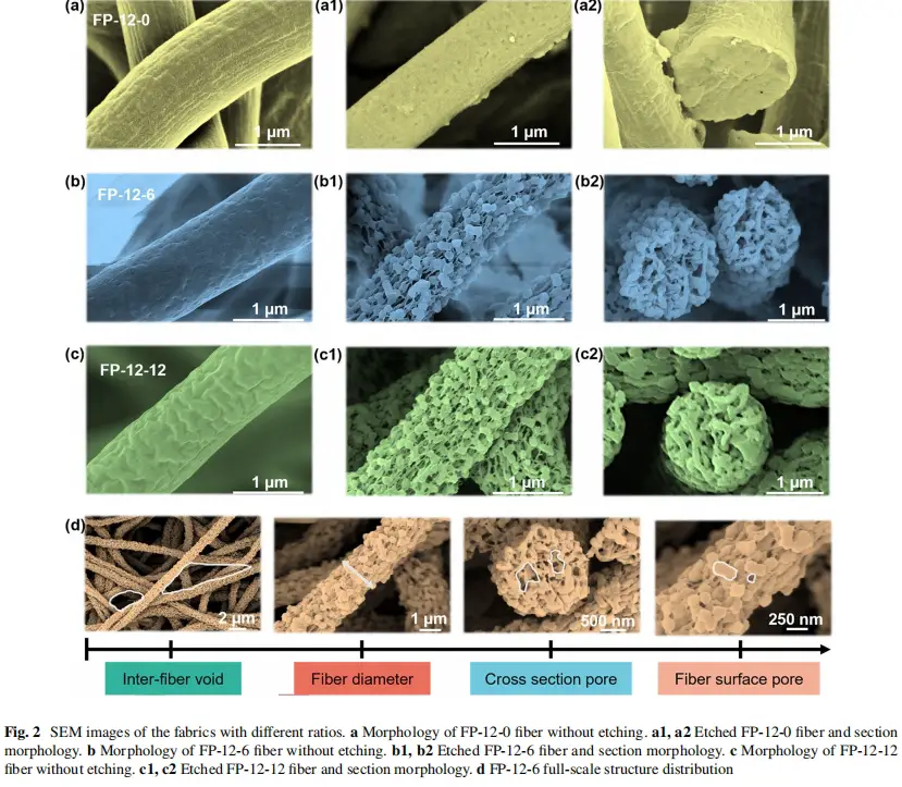 electrospinning equipment nanofiberlabs-SEM images of the fabrics with diferent ratios2