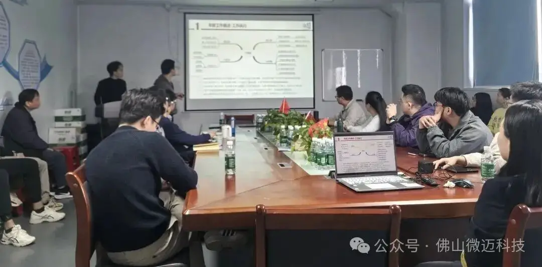 佛山微迈静电纺丝机厂家2025年度年会销售部总结环节