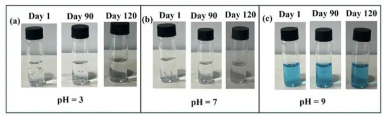 静电纺丝装置微迈-不同 PBS 溶液中浸泡的生物降解型光探测器溶解不同阶段的连续图5